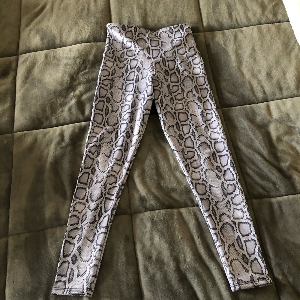 High Rise Python Print Leggings - image 2